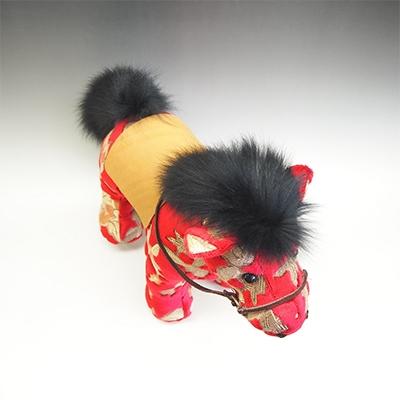 ふるさと納税 御坊市 伝統の技が息づく逸品!　金華山織り 馬のぬいぐるみ |  | 03