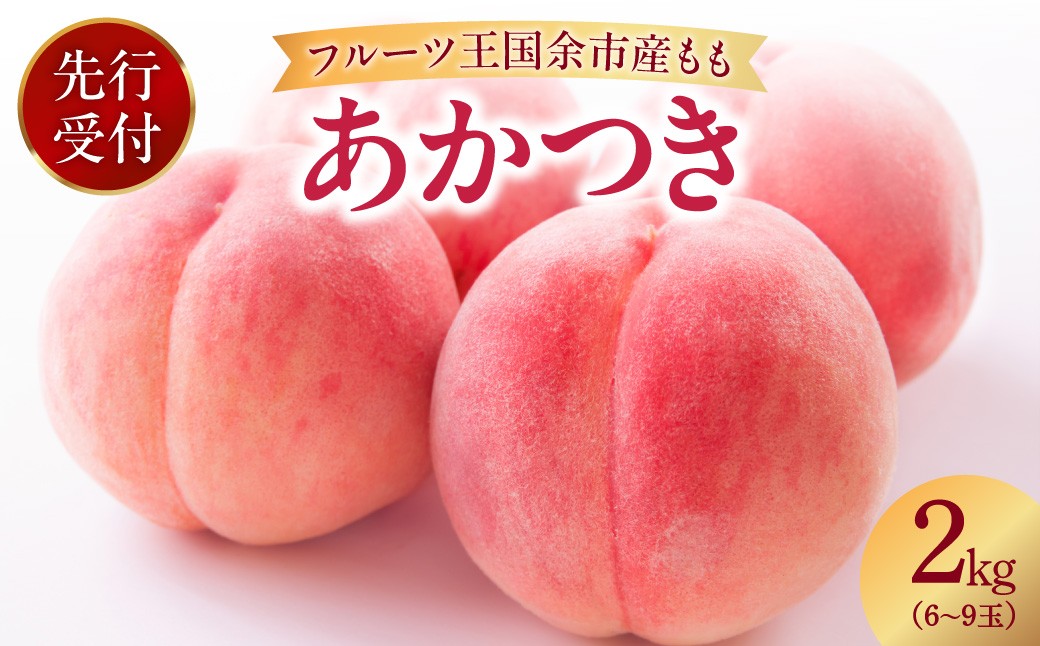 
                  【先行予約：2026年8月中旬以降発送】フルーツ王国余市産「桃」 2kg【余市ふるさと納税推進センター】
                