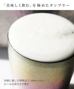 チタン二重タンブラー 古雅 虹色 250ml