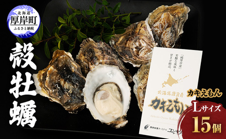 厚岸産牡蠣 カキえもん Lサイズ 15個 ブランド 牡蠣