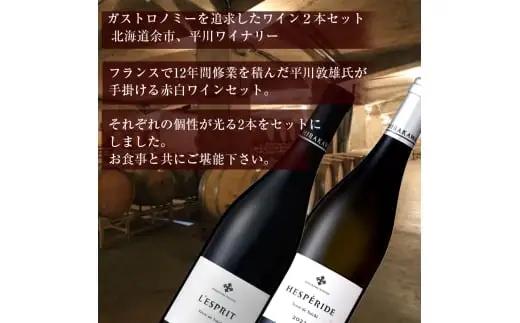 【平川ワイナリー】ワイン2本セット  エスぺリードテール・ド・ヨイチ2022・ レスプリ テール・ド・ヨイチ2024_Y090-0051