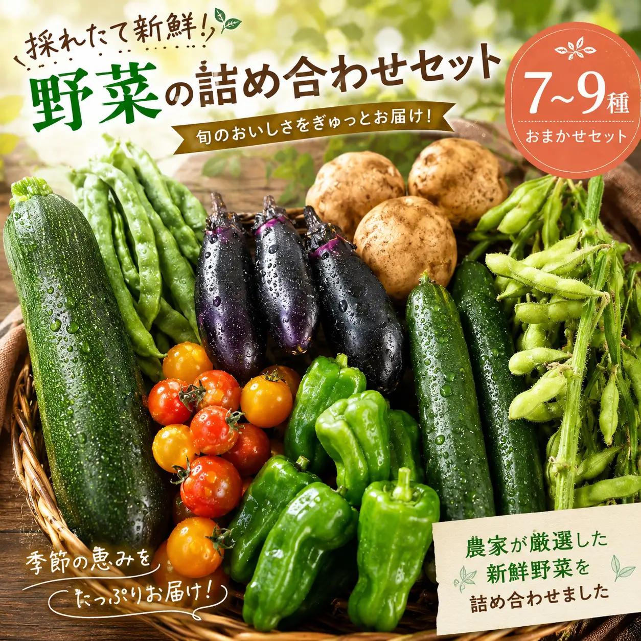野菜 旬 詰め合わせ セット 7種 ～ 9種 おまかせ 野菜