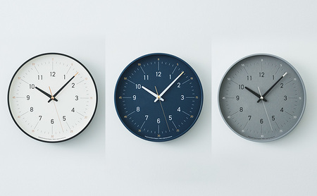 essent / DFI 24-06 壁掛け時計 時計 Lemnos レムノス インテリア 民芸品 工芸品 工芸 伝統技術 壁掛け NV(ネイビー)