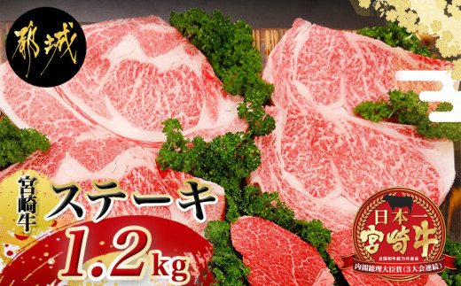 
総重量1,200g！都城産宮崎牛ステーキ食べ比べセット_MM-0101_(都城市) 牛肉 A5ランク サーロインステーキ 200g×2枚 ヒレステーキ 100g×2枚 リブロースステーキ 300g×2枚 ギフト 贈答用
