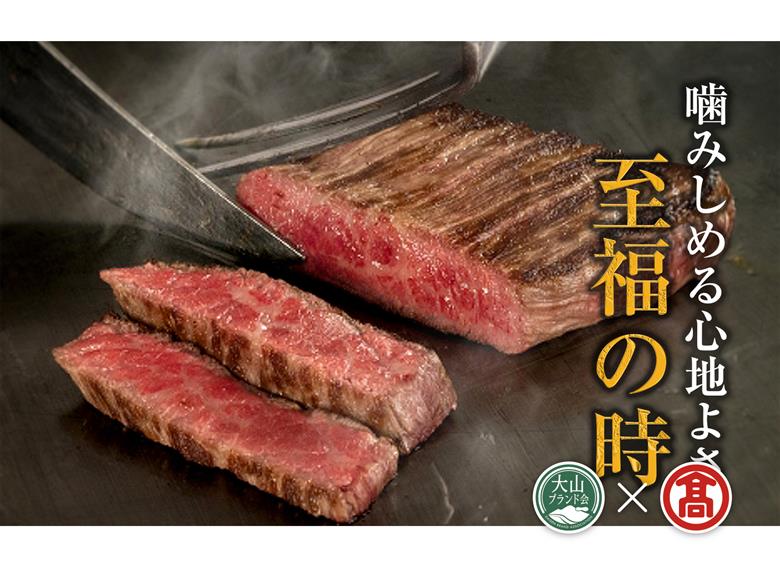 170-C14　AC14＜HANAFUSA＞大山黒牛ステーキセット（大山ブランド会）