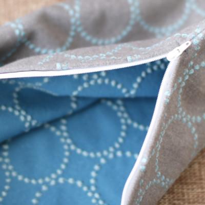 ふるさと納税 藤枝市 ミニクッション 長方形 タンバリン生地 グレー(ブルー) (if1078) |  | 02