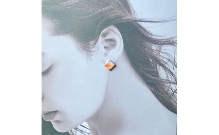 茅ヶ崎市 湘南 陶磁器 ピアス 上品 かわいい レディース ギフト プレゼント 誕生日 母の日 お祝い サマーギフト ゴールド 金 アート アクセサリー Artopus.SHONAN ピアス ホライズ