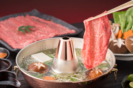 【寛閑観】近江牛『赤身』すき焼きしゃぶしゃぶ用　350g【冷蔵】【FR15SM】