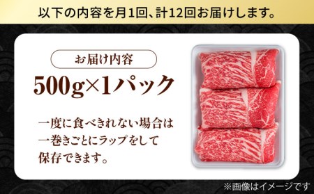 【圧倒的リピート率！】【12回定期便】佐賀県産 黒毛和牛 贅沢切り落とし 500g 1パック【株式会社いろは精肉店】 [IAG064]
