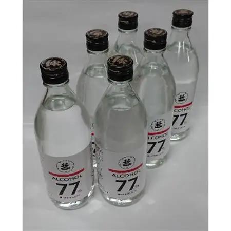 笹一　アルコール77　ウオッカ　500ml　6本【1183936】