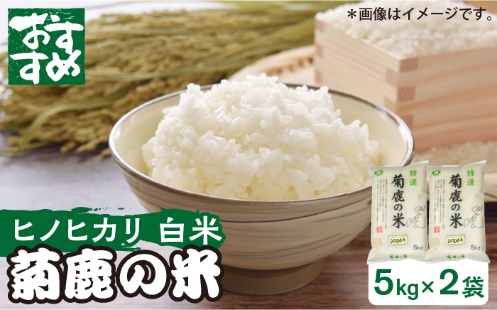 
            菊鹿の米 ヒノヒカリ 白米 5kg×2袋【有限会社 あそしな米穀】ひのひかり 精米 お米 こめ コメ 熊本 [ZBI005]
          