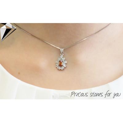 ふるさと納税 富士吉田市 ノンヒート 天然オレンジダイヤモンド ペンダント プラチナ ジュエリー 【宝石鑑別書付き】 |  | 03