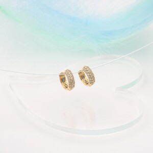 K18 0.20ct ダイヤモンド ピアス　FFP-000337