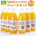 【ふるさと納税】 愛媛県産 おらが自慢のジュースセット 1L×6本 (みかん3本・きよみ3本) ストレート 果汁100％ 無添加 無着色 ドリンク 飲料 ジュース フルーツ 果物 みかん 送料無料 (286) 【えひめの町（超）推し！（伊方町）】