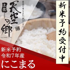 【新米予約】令和7年産土佐天空の郷 にこまる 5kg　2010年・2016年 お米日本一コンテスト inしずおか 特別最高金賞受賞の棚田米