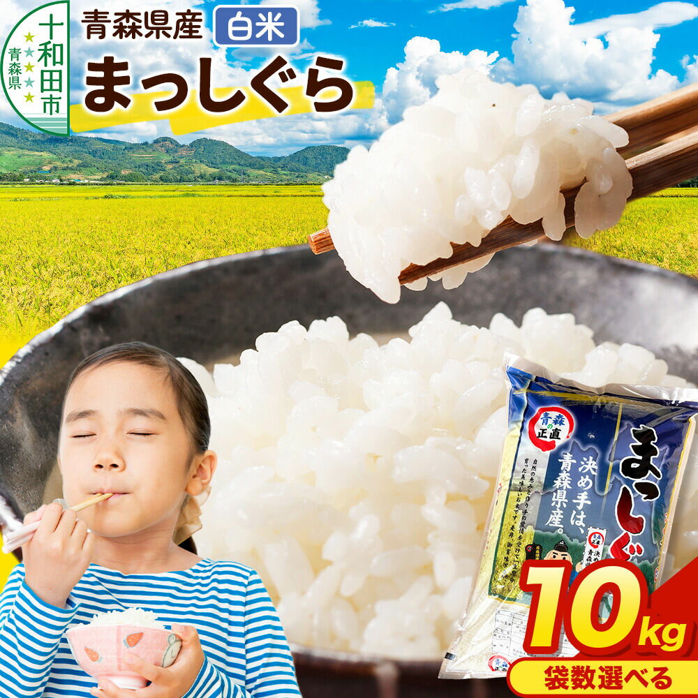 【ふるさと納税】米 10kg 青森県産まっしぐら 令和7年産 5kg× 2袋 精米 [ごはん 米 5kg袋 10kg袋]