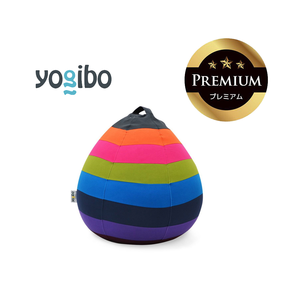 Yogibo Drop Rainbow Premium ブライト│送料無料 全国配送離島含 ビーズクッション カバー 洗える（ヨギボー ドロップ レインボー プレミアム）