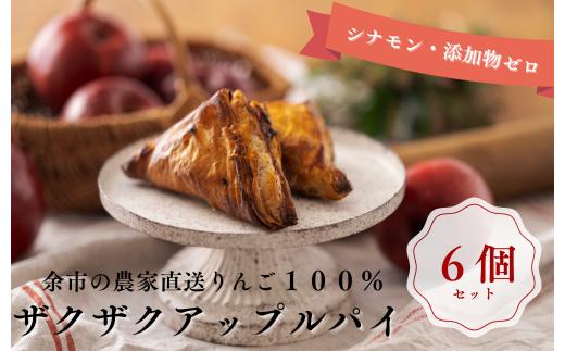 【ザクザク薫るアップルパイ（6個入）】余市 札幌 北海道 人気店 りんご 林檎 こだわり お菓子 スイーツ 本格 催事 デパート こだわりアップルパイ 余市アップルパイ 人気アップルパイ 本格アップルパイ ザクザクアップルパイ
