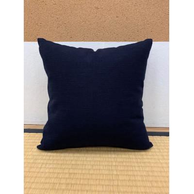 ふるさと納税 久留米市 久留米絣クッション(紺/白・重ねアラレ柄) |  | 01