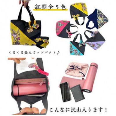 ふるさと納税 うるま市 つは琉球店オリジナル　紅型風ミニバッグ　パープル |  | 02