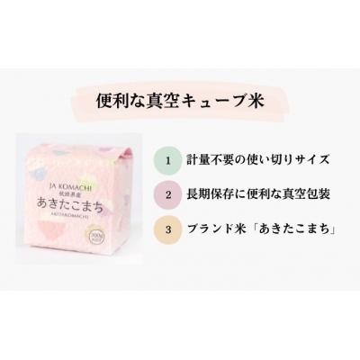 ふるさと納税 羽後町 あきたこまち 真空キューブ米 300g×10個 合計3kg [No.5325-0259] |  | 02