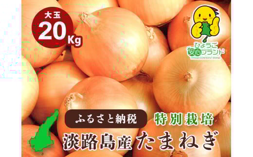 【あさひサンファーム】【大玉 20㎏】ひょうご安心ブランド★特別栽培★淡路島たまねぎ