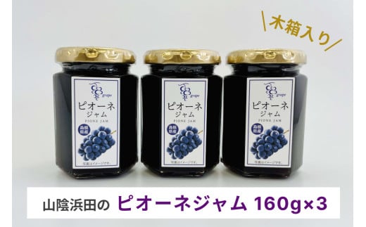 山陰浜田のピオーネジャム　木箱入り 【032_2066】