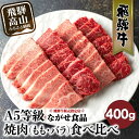 【ふるさと納税】5等級 飛騨牛 焼肉 (もも、バラ) 盛り合わせ 400g | 食べ比べ 詰め合わせ BBQ バーベキュー キャンプ お取り寄せ 牛肉 和牛 黒毛和牛 グルメ 焼肉セット 飛騨高山 ながせ食品 FH012VP | 牛肉 焼き肉 A5 冷凍 黒毛和牛