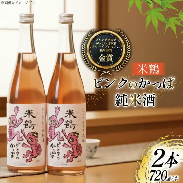日本酒 ピンクのかっぱ 純米酒 720ml 2本 セット [米鶴酒造 山形県 高畠町 tk06ays710032]