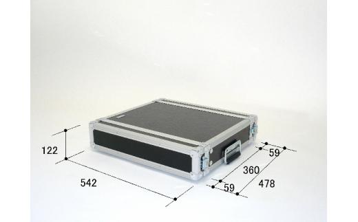 C-27　ラックケース（２U　D３６０）｜アンプ エフェクター ミキサー ギター ベース ケース 自由 レイアウト セット ARMO 堅牢 丈夫 音楽 バンド ミュージック