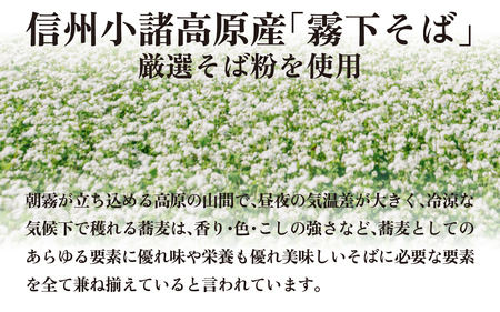 信州高原産 霧下蕎麦の冷凍生そばと信州醤油の蕎麦つゆ（9人前分）