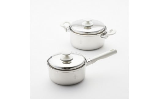 【メイド・イン・ツバメ】三層鋼片手鍋 & 両手鍋セット FC035054