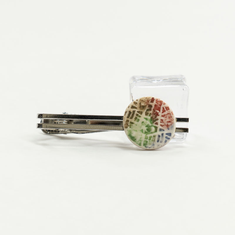 【ふるさと納税】陶器タイピン　SH-MN007　 工芸品 タイピン ビジネス 半磁器