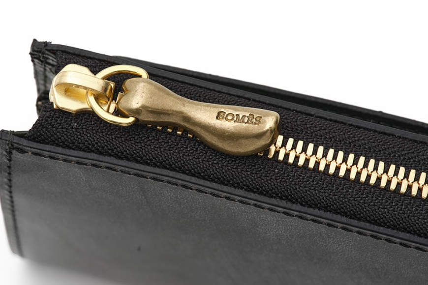 SOMES ラウンド 二つ折り 財布 (ブラック) WF-17 [ソメスサドル 北海道 砂川市 12260677-a] ソメス メンズ レディース ウォレット さいふ サイフ 本革 革 革製品 革財布