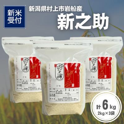 ふるさと納税 村上市 【新米受付・令和8年産米】新潟県村上市岩船産 新之助6kg(2kg×3袋)1099003N