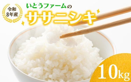 いとうファームの令和8年産「ササニシキ」白米 10kg ※2026年11月より順次発送予定【itofarm022】