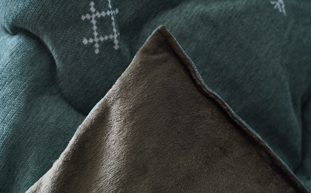 軽くてあったか ハピネスコタツ掛布団 200cm×250cm GN（グリーン）