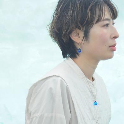 ふるさと納税 長沼町 【Soukore】ガラスアクセサリー・ブルー・ネックレス(シルバー) |  | 03