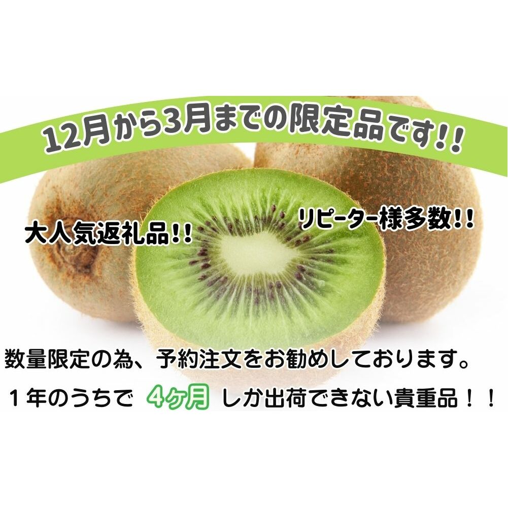 ＜12月〜3月発送＞プレミアム キウイ フルーツ Mサイズ 17個入 追熟処理済 ／ ふるさと納税 キウイ キウイフルーツ ギフト 栄養 果物 お土産 化学肥料不使用 特別栽培 塩 奈良県 宇陀市 や