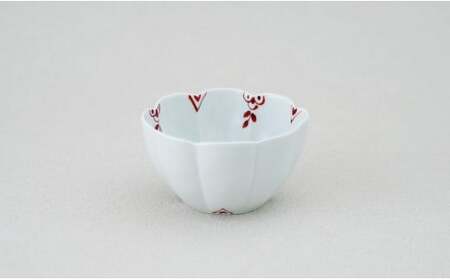 有田焼 花弁小鉢 剣先小花 Lサイズ ペアセット【皓洋窯】食器 手描き うつわ 器 かわいい 花形 サラダ 煮物 小鉢 A20-625