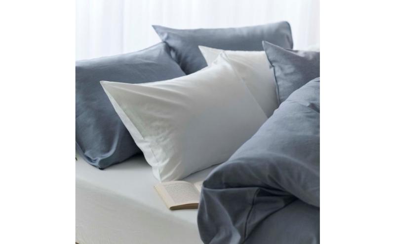 ホームコーディ　まくらカバー　無地　43cm×63cmまくら用 ネイビー イオンリテール 寝具