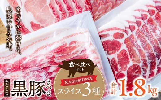 052-40 「かごしま黒豚さつま」スライス3種1.8kgセット