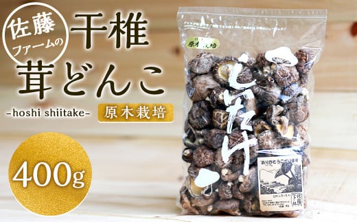 干椎茸 400g どんこ クヌギ原木 干し椎茸 しいたけ 椎茸 九重町産 健康食品