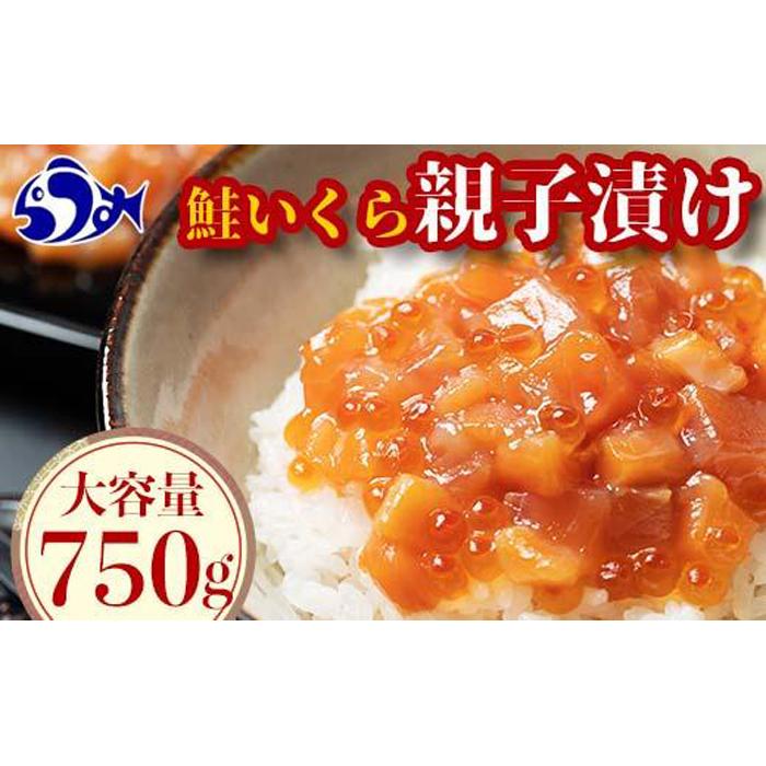 【2024年9月発送】北海道産 鮭といくらの親子漬け 750g （250g × 3パック） 小分け 国産 北海道 羅臼 サケ さけ シャケ しゃけ イクラ 魚卵 鮭卵 醤油漬け しょうゆ漬け 親子丼 海鮮丼 ご飯のお供 おかず おつまみ 一人暮らし おすそわけ 魚介類 生産者 支援 応援