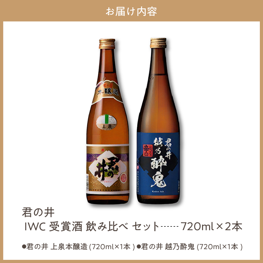 君の井【晩酌飲み比べ2種セット】720ml×各1本_イメージ4