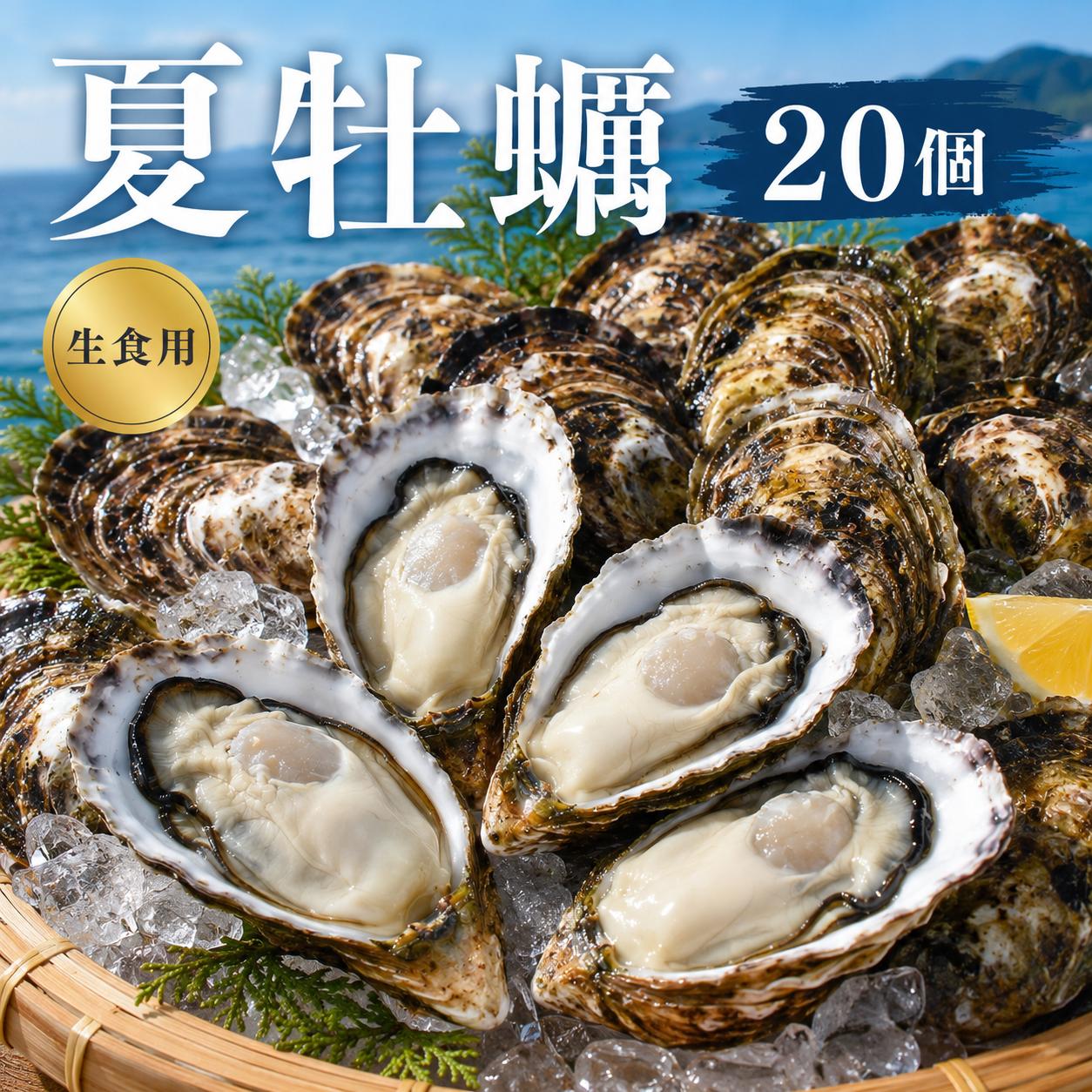 
                  多度津白方 りょうせん夏牡蠣20個（生食用）【A-159】
                
