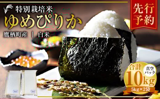 【令和7年産】 ゆめぴりか （白米） 真空パック 5kg×2袋 10kg 北海道 鷹栖町 たかすタロファーム 米 コメ こめ ご飯 白米 お米 ゆめぴりか コメ白米 白米 【2025年9月下旬より発送開始】