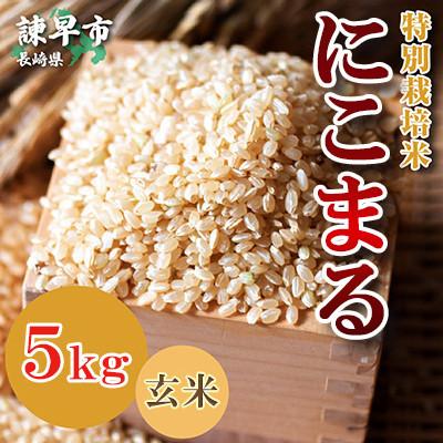 ふるさと納税 諫早市 【令和7年産】特別栽培米・九州のこだわり米「にこまる」玄米5kg |  | 01