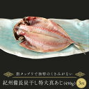 【ふるさと納税】紀州備長炭干し特大真あじ | 魚 お魚 さかな 食品 人気 おすすめ 送料無料