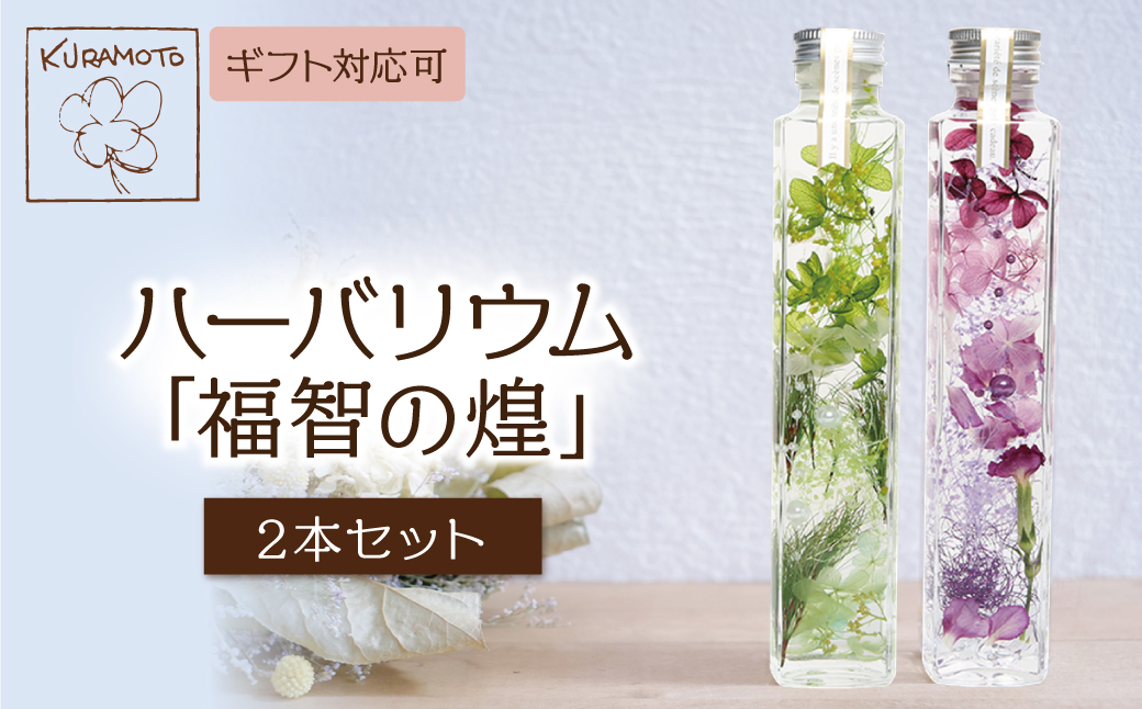 ﾊｰﾊﾞﾘｳﾑ2本セット「福智の煌」　【緑×紫】